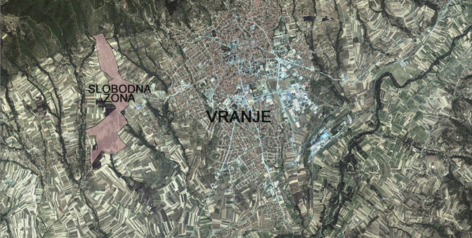mapa vranje Dobro mesto za investicije – Slobodna zona Vranje | Ekonomija mapa vranje